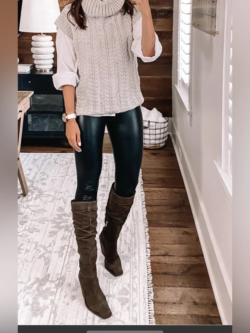 NWOT Vince Camuto Alimber Brown Suede Slouch Boots 8.5